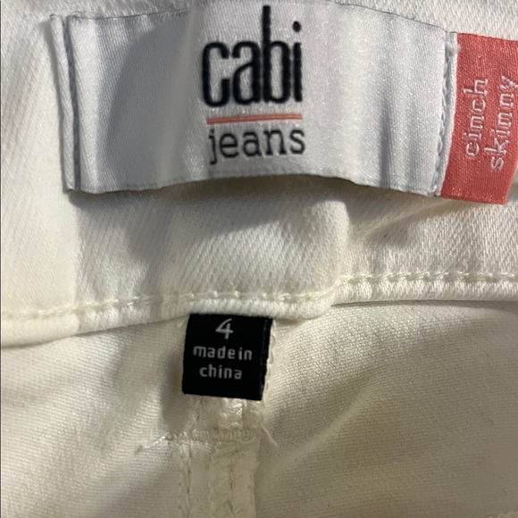 CAbi Women's Crisp White Skinny Jeans - Picture 3 of 6